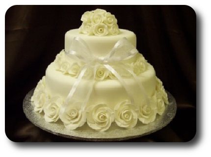 Roses Wedding Cake