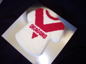 Dragons Jersey Cake